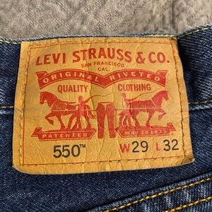 Levis 550 29x32 Dark Wash Denim